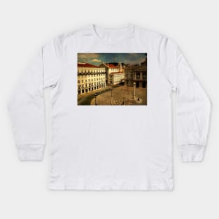 Lisbon....Town Hall square. Câmara Municipal de Lisboa Kids Long Sleeve T-Shirt